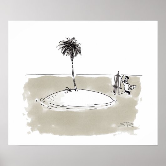 Matte poster van Marooned Painter (Voorkant)