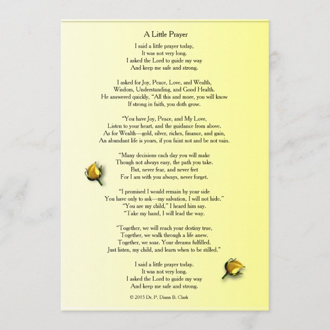Matte Yellow Rose Bud "A Little Prayer" (Voorkant)