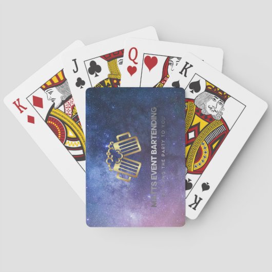 Matten gebeurtenis die logo speelkaarten afgeeft (Achterkant)