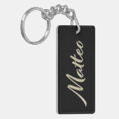Matteo Name whitegold Porte-clés (Devant gauche)