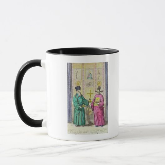 Matteo Ricci en een ander Christelijk Mok (Links)