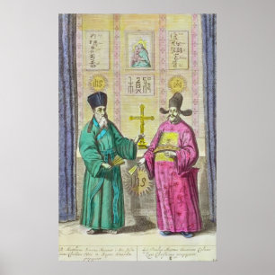 Matteo Ricci en een ander Christelijk Poster