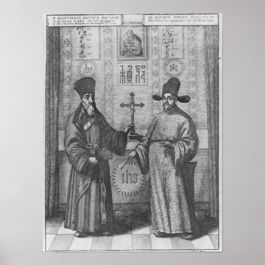 Matteo Ricci en Paulus Li Poster (Voorkant)