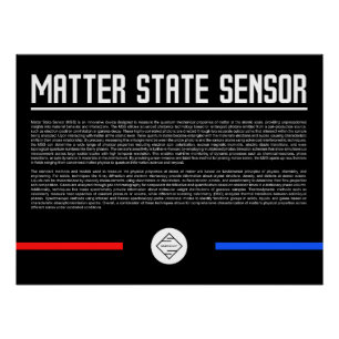 Matter State Sensor Glanzende Poster Perfect Poster