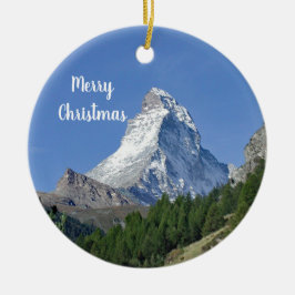 Matterhorn 2 Kerstmis Keramisch Ornament