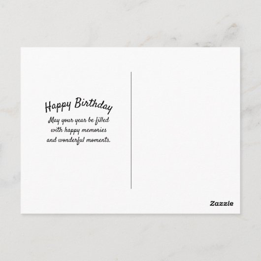 Matterhorn 4 Verjaardag Briefkaart (Achterkant)