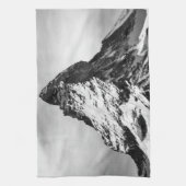 Matterhorn, Alpen zwart-wit Theedoek (Verticaal)