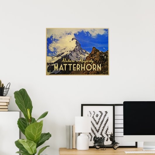 Matterhorn Alps Poster (Thuiskantoor)