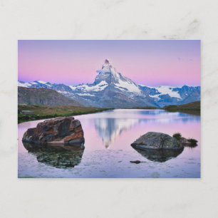 Matterhorn berg in Zermatt, Zwitserland Briefkaart