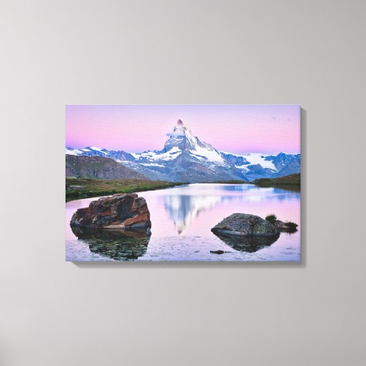 Matterhorn berg in Zermatt, Zwitserland Canvas Afdruk (Voorkant)