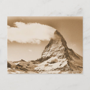 Matterhorn briefkaart. Zermatt in Zwitserland Briefkaart