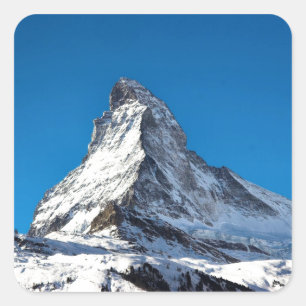 Matterhorn foto vierkante sticker