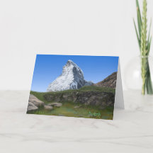 Matterhorn in Zwitserland Aanmoediging van Verse J