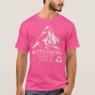 Matterhorn Mountain Alps Outdoorklimmen H T-shirt