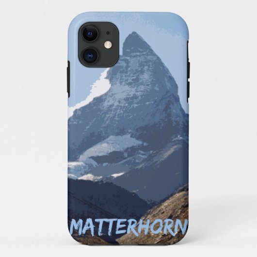 Matterhorn Mountain Design, Zwitserland Case-Mate iPhone Case (Achterkant)