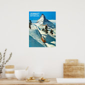Matterhorn Mountain, Zwitserland, Zermatt, Poster (Keuken)
