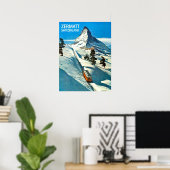 Matterhorn Mountain, Zwitserland, Zermatt, Poster (Thuiskantoor)