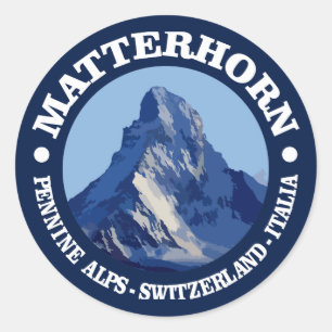 Matterhorn (rd) ronde sticker