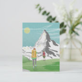 Matterhorn reisposter Zwitserland Briefkaart (Staand voorkant)