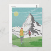 Matterhorn reisposter Zwitserland Briefkaart (Voorkant / Achterkant)