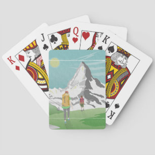 Matterhorn reisposter Zwitserland Pokerkaarten