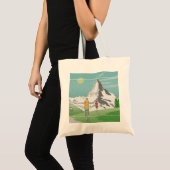 Matterhorn reisposter Zwitserland Tote Bag (Voorkant (product))