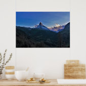 Matterhorn Sunset Poster (Keuken)