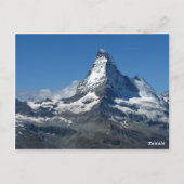 Matterhorn Swiss Alps Briefkaart (Achterkant)