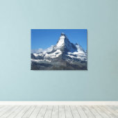 Matterhorn Swiss Alps Wrapped Canvas (Insitu (Houten vloer))