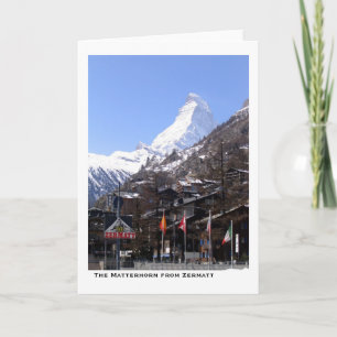 Matterhorn van Zermatt Kaart