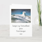 Matterhorn, Zermatt Feestdagen Kaart (Achterkant)