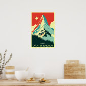 Matterhorn, Zermatt, Suisse, Poster de ski (Cuisine)