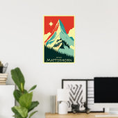 Matterhorn, Zermatt, Suisse, Poster de ski (Bureau à domicile)