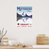 Matterhorn, Zermatt, Suisse, Poster de ski (Cuisine)