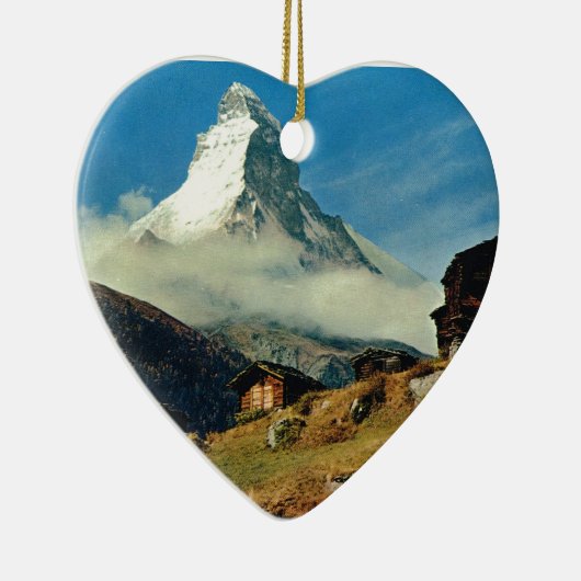 Matterhorn, Zermatt, Zwitserland Keramisch Ornament (Rechts)