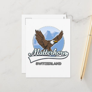 Matterhorn Zwitserland reislogo Feestdagenkaart