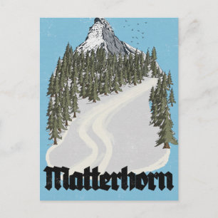 Matterhorn Zwitserland Reisposter Briefkaart