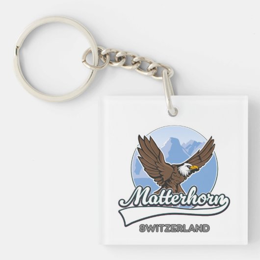 Matterhorn Zwitserland reizen logo Sleutelhanger (voorkant)