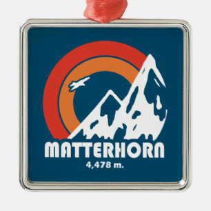Matterhorn Zwitserland Sun Eagle Metalen Ornament
