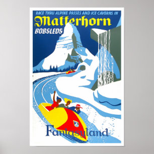 Matterhorn Zwitserland vintage-Poster Poster