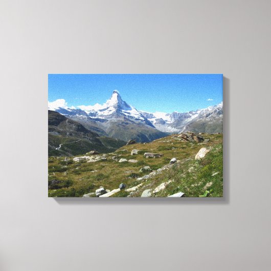 Matterhorn, Zwitsers Alpen gewikkeld Canvas Afdruk (Voorkant)