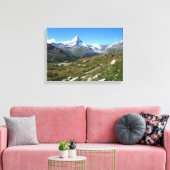 Matterhorn, Zwitsers Alpen gewikkeld Canvas Afdruk (Insitu (Woonkamer))