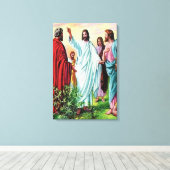 Matteüs 10 Jezus stuurt het twaalf canvas uit (Insitu (Houten vloer))