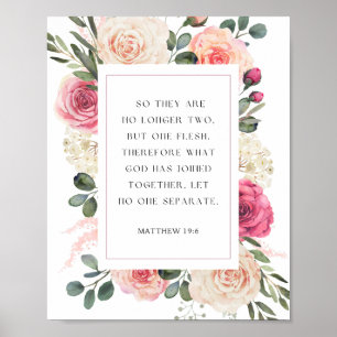 Matteüs 19:6 God heeft samengevoegd Poster