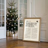Matteüs 1:21 Kerstmuur afdrukken Poster