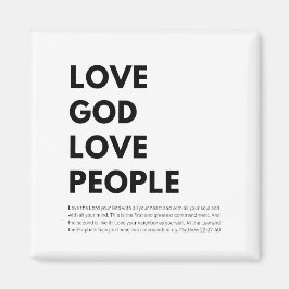 Matteüs 22:37-40 Liefde God Liefde Mensen Magneet