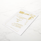 Matteüs 28:6 Hij is verrezen uit de religieuze paa Folie Uitnodiging (Gedraaid)