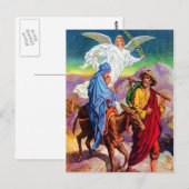 Matteüs 2:13-18 Vlucht naar briefkaart (Voorkant / Achterkant)