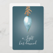 Matteüs 4:16 | Custom Original Waterverf Faith Feestdagenkaart (Voorkant / Achterkant)