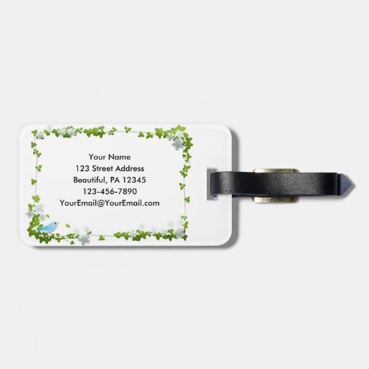 Matteüs 5:11-12 Gezegend bent u zaligheden Bijbel Bagagelabel (Achterkant horizontaal)